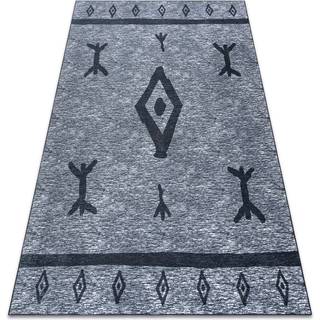 ANTIKA tæppe 119 tek, moderne aztec, vaskbart - grå 120x170 cm