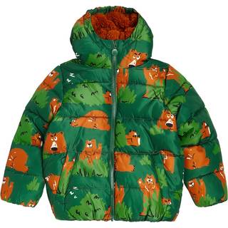 Stella McCartney Kids Printed puffer jacket - brown - Y 12