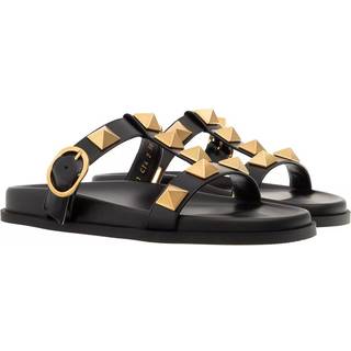 Valentino Garavani Roman Stud leather slides - black - EU 35.5