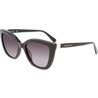 Longchamp LO695S 001 54 Solbriller Mænd Black - Shiny Black - 54mm