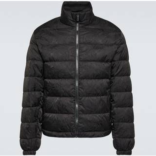 Versace Barocco jacquard puffer jacket - black - EU 56