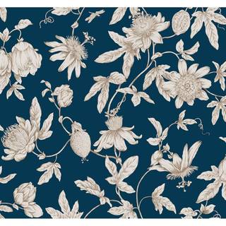 York Wallpaper Passion Flower Toile RT7856