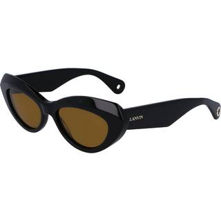 Lanvin LNV648S 001 53 Solbriller Kvinder Black - Shiny Black - 53mm