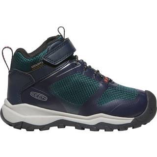 Keen Kids' Wanduro Waterproof Boot Sky Captain-Sea Moss, 32/33