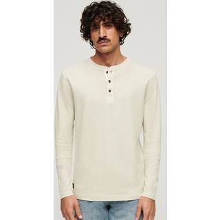 Superdry Superdry Natural Waffle Long Sleeve Henley Top