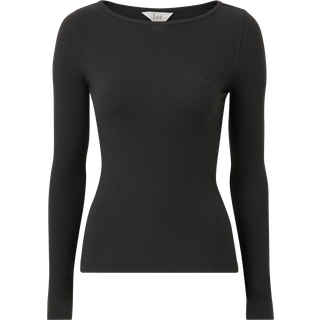 Lee Long Sleeve Slim Boat Neck Tee Charcoal Size XL