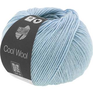 Lana Grossa Cool Wool Mélange garn - merinould Lys Blå meleret 1420