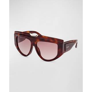 Max Mara MM0083 ORSOLA 52F 57 Solbriller Kvinder Tortoiseshell - Tortoise - 57mm