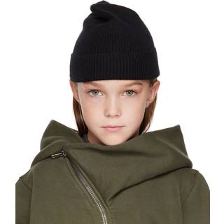 Rick Owens Kids Wool beanie - black - Y 10
