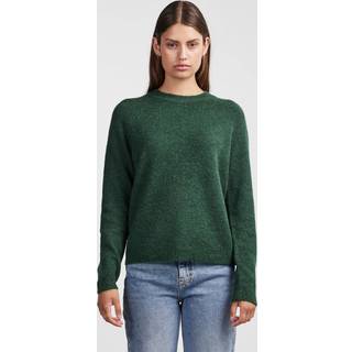 Pieces - Pcjuliana Ls O-neck - Striktrøjer og cardigans til kvinder - Trekking Green - S