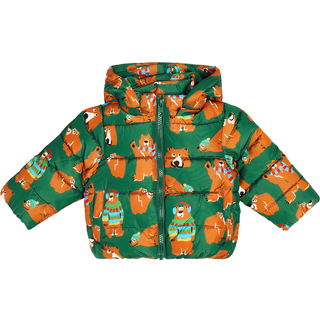 Stella McCartney Kids Baby printed hooded puffer jacket - multicoloured - M 9