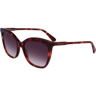 LONGCHAMP Kvinde LO729S 640 Solbriller Acetat Havana Grå Firkantet Normal Normal