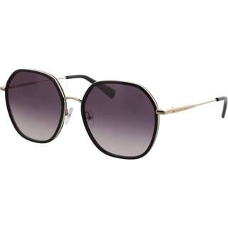 LONGCHAMP Kvinde LO163S 728 Solbriller Metal Guld Grå Geometrisk Normal Fotokromatisk