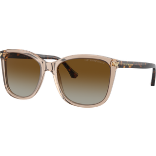 Emporio Armani Kvinde EA4060 5850T5 Solbriller Acetat Brun Brun Firkantet Polariseret Skygge