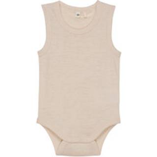 BeKids Uld body uden ærmer - Sandshell Melange