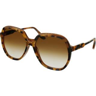 Victoria Beckham Kvinde VB625S 228 Solbriller Acetat Havana Brun Firkantet Skygge