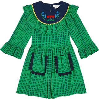 Stella McCartney Kids Ruffled dress - green - Y 4