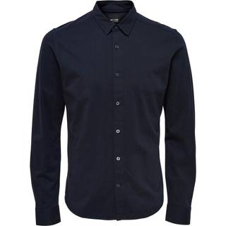 Only & Sons Miles LS Stretch Shirt Dark Navy