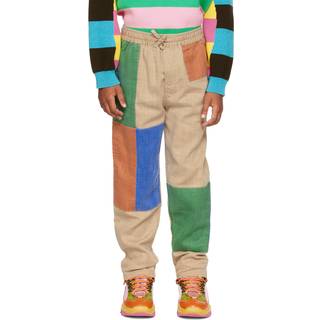 Stella McCartney Kids Patchwork cotton jersey sweatpants - multicoloured - Y 8