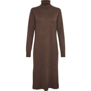 Saint Tropez Milasz Roll Neck Long Dress Kjoler 30511420 Major Brown Melange (XLARGE)