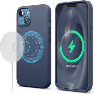 Elago Magnetic Case kompatibel med MagSafe og iPhone 13 6,1 tommer - Indbyggede magneter Liquid Silicone Protective Cover kompatibelt med alt Mag