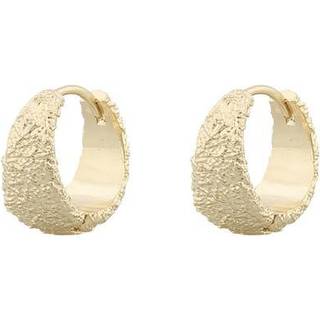 SNÖ of Sweden Florence Ring Earring Plain Gold 13,5 mm