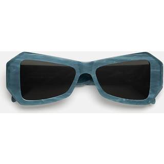 Retrosuperfuture Unisex BJR Tempio Blu marble Solbriller Acetat Blå Grå Geometrisk Normal