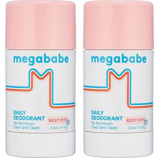 Megababe Daglig Deodorant Rosy Pits - Aluminiumfri, Klar & Ren, 2,6 oz