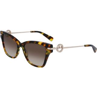 LONGCHAMP Kvinde LO737S 205 Solbriller Acetat Havana Brun Firkantet Normal Normal