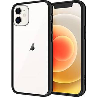Jetech Case kompatibel med iPhone 12 Mini 5,4-tommer st?dbestandig kofangerd?ksel Anti-Scratch Clear Back (sort)
