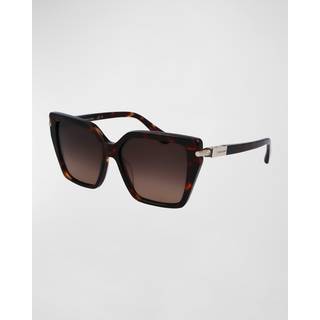 Ferragamo Kvinde SF1106S 242 Solbriller Acetat Havana Brun Firkantet Normal Normal
