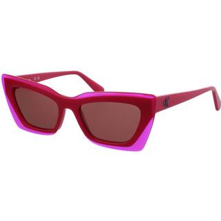 Calvin Klein Kvinde CKJ23656S 675 Solbriller Acetat Fuchsia Rød Cat Eye Normal Normal