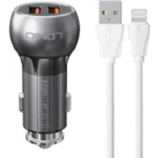 LDNIO C503Q 2USB Biloplader + Lynkabel - Sort/Standard/C503Q