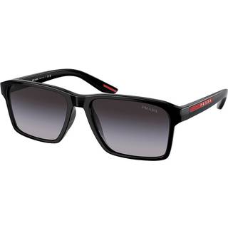 Prada Linea Rossa PS05YSF Asian Fit 1AB09U 58 Solbriller Mænd Black - Black - 58mm
