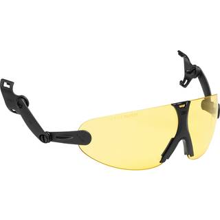 Beskyttelsesbriller V9A t/hjelmmontage, gul glas