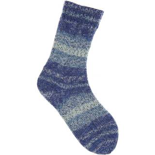 Socks Sprinkly Striply 6-fädig - Aqua