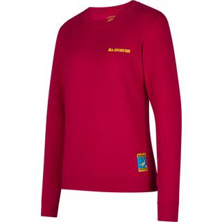 La Sportiva Women's Climbing On The Moon Sweatshirt Sweatere Damer størrelse XL farve rød