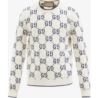 Gucci - Logo-Jacquard Cotton Sweater - Men - Neutrals - XS