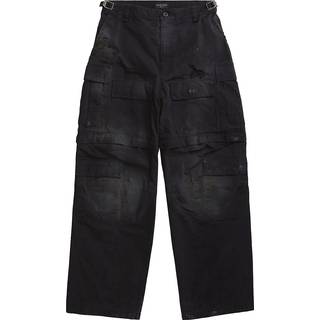 Balenciaga Cotton twill cargo pants - black - EU 48