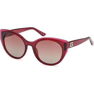 Guess Kvinde GU7909 69T Solbriller Injiceret Bordeaux Rød Rund Normal Skygge