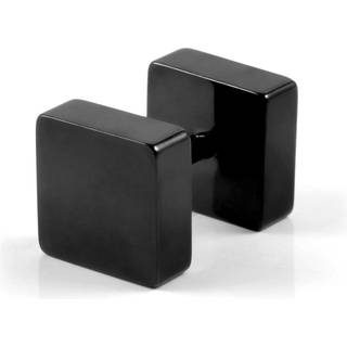 8mm Sort Kvadrat Stud Ørering