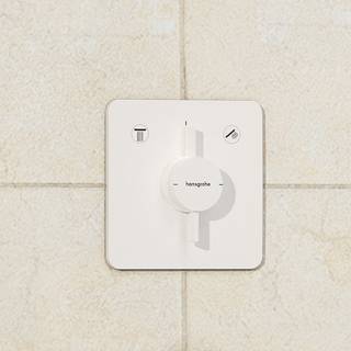 Hansgrohe DuoTurn Q Armatur til indbygning 2 udtag mat hvid