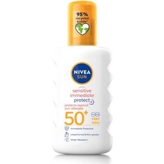 NIVEA SUN Protect & Sensitive Beskyttende solcreme på spray SPF 50+ 200 ml - 200 ml