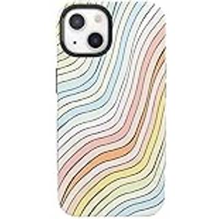 Casely iPhone 14 Plus sag | K?r b?lgen | Pastel Rainbow foret | Kompatibel med MagSafe