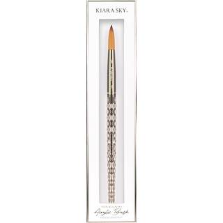 Kiara Sky Black Crystal Acrylic Nail Brush - Professionelt neglev?rkt?j - Negle Kolinsky Brush - 100% Kolinsky H?ndlavede neglev?rkt?jer - Langva