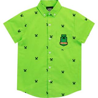 Character Character Green 100% Cotton Minecraft Shirt - 6 - 7 Years (116 - 122cm)