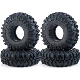 RC-HUB 4PCS 2.2 '' Gummidäck Beadlock Wheel Däck OD med skum 137mm för 1/10 Axial Wraith 90048 RR10 RC Crawler Car