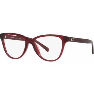 Coach HC6202U 5713 52 Briller Kvinder Rød - Transparent Red - 52mm
