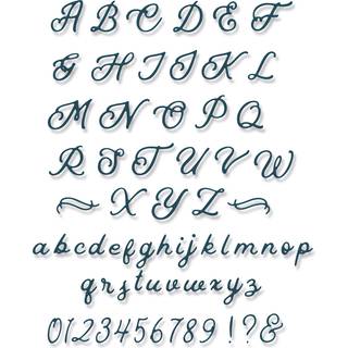 Thinlits Die Scripted Alphabet by Jennifer Ogborn
