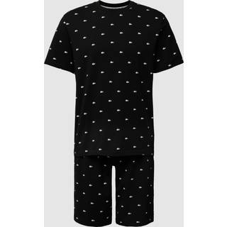 Lacoste Lacoste Printed Black Pyjama Set